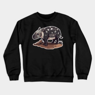 Cute Mountain Tapir Illustration - Adorable Animal Art Crewneck Sweatshirt